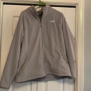 XL Gray North Face jacket with fleece lining